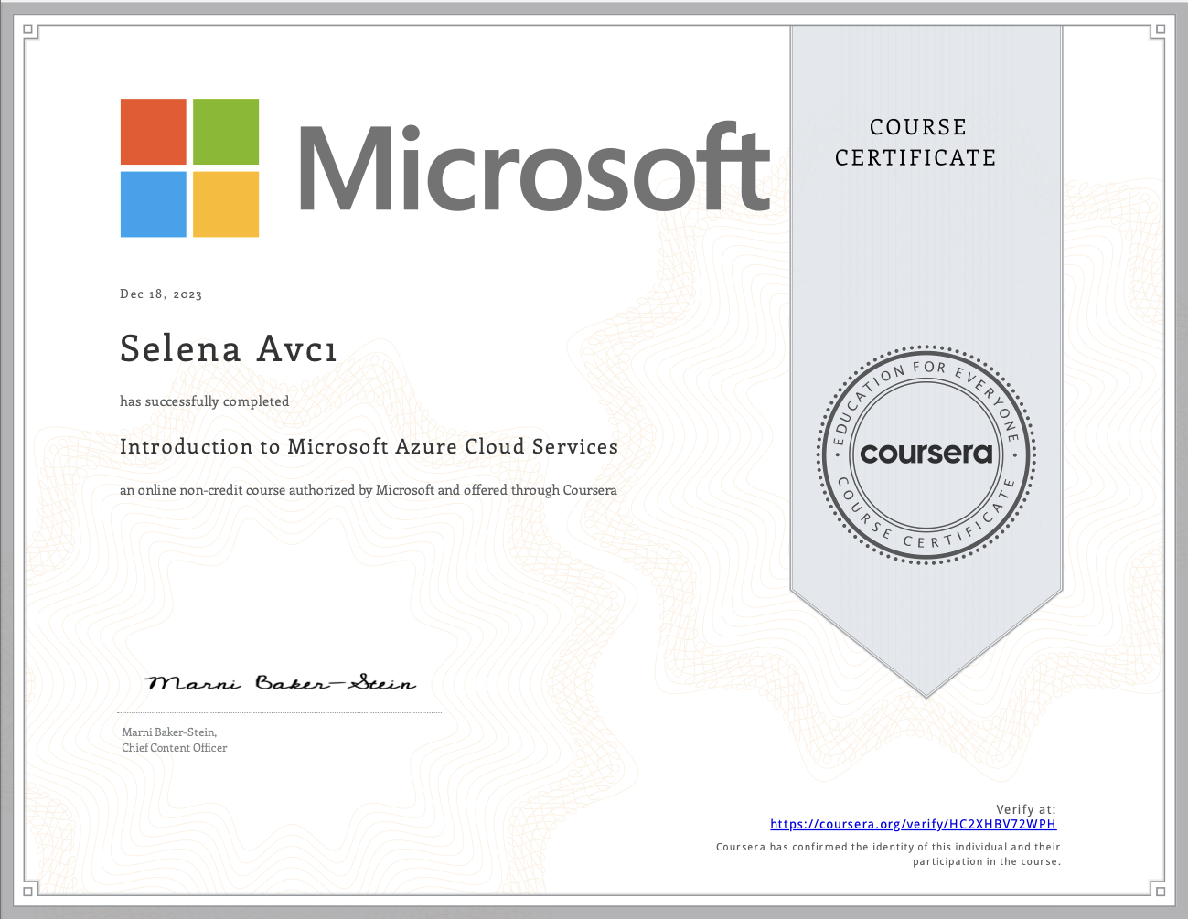 Azure Cloud Services certificate
